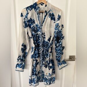 H&M Zimmerman style Shirt print Dress Size S
